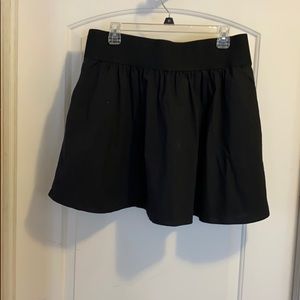 Black mini skirt